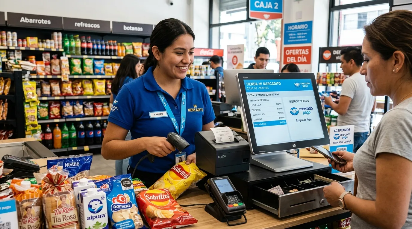 Funcionamiento de un sistema POS en operación diaria