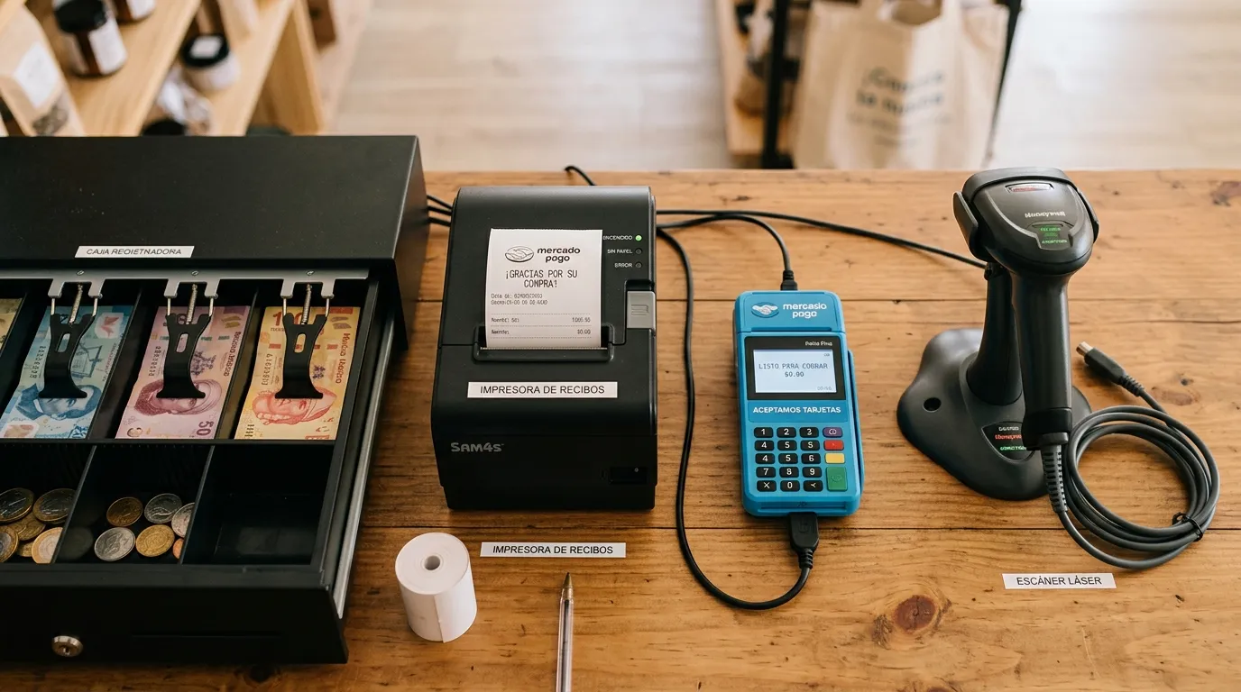 Componentes de hardware esenciales para un sistema de punto de venta