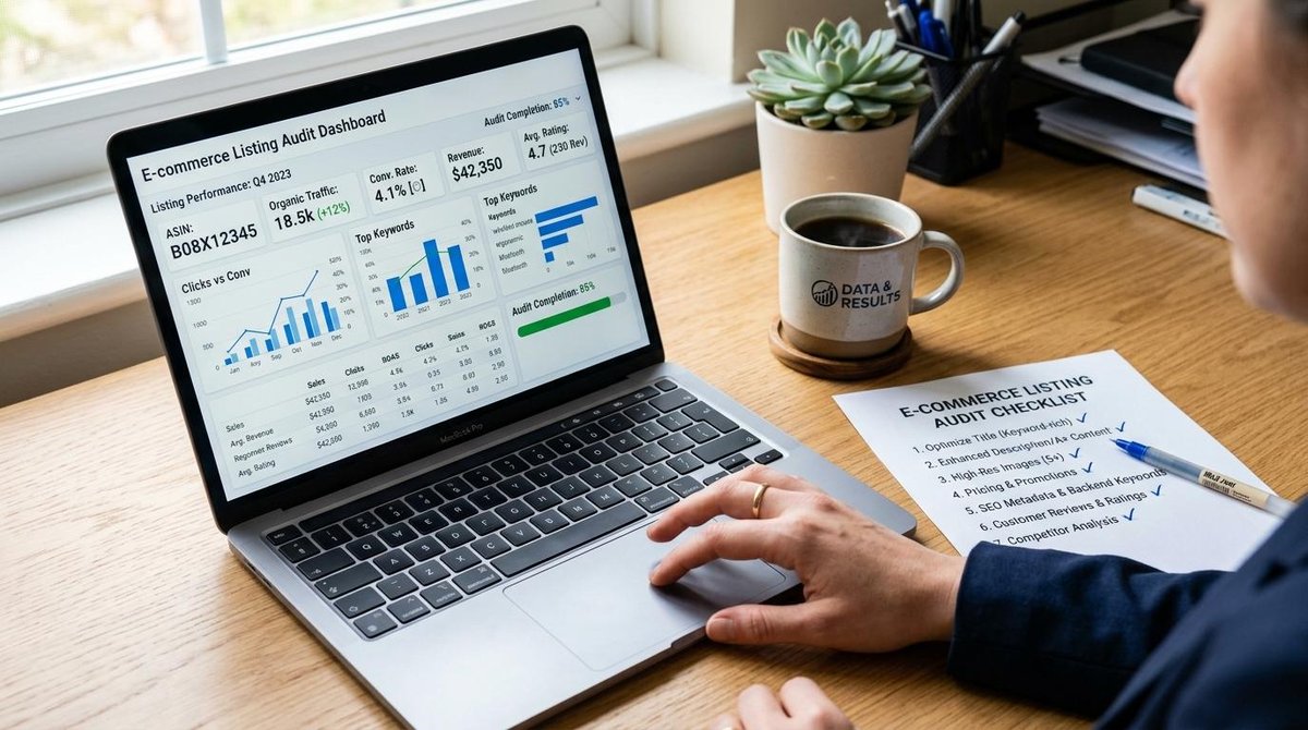Auditoría de catálogo de productos digitales para optimizar organización, descripciones y experiencia de compra.